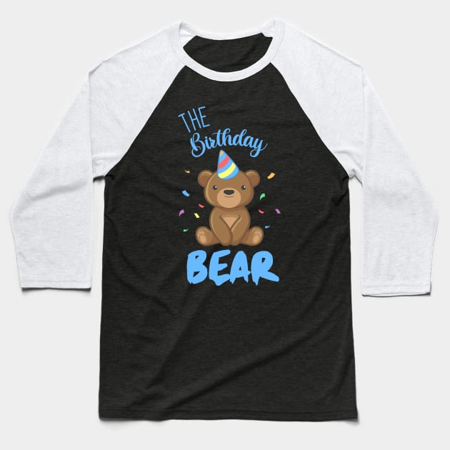 The Birthday Bear Baseball T-Shirt by Enzai